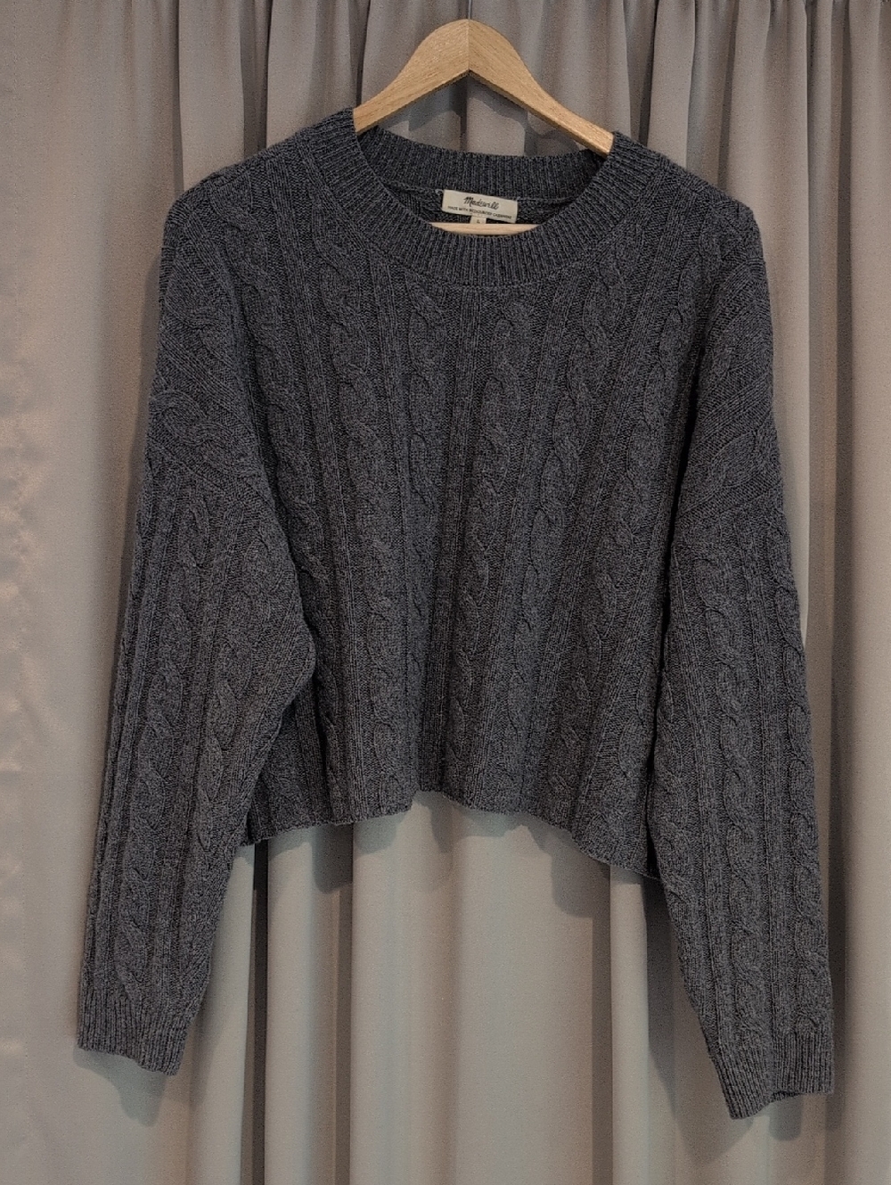 Madewell Cashmere Cropped Sweater W's Large